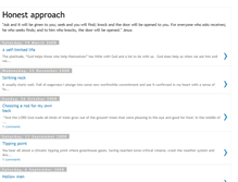 Tablet Screenshot of honestapproach.blogspot.com