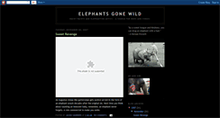 Desktop Screenshot of elephantsgonewild.blogspot.com