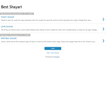 Tablet Screenshot of hotshayari.blogspot.com