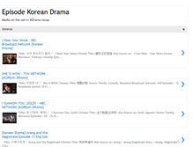 Tablet Screenshot of episode-korea.blogspot.com