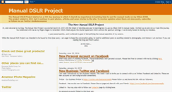 Desktop Screenshot of manualdslrproject.blogspot.com