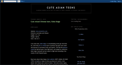 Desktop Screenshot of cuteasianteens.blogspot.com