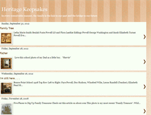 Tablet Screenshot of heritagekeepsakes.blogspot.com