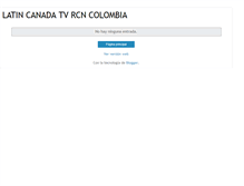 Tablet Screenshot of latincanadatvrcncolombia.blogspot.com