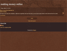 Tablet Screenshot of makingmoneyonline121.blogspot.com