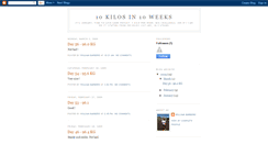 Desktop Screenshot of 10kilos10weeks.blogspot.com