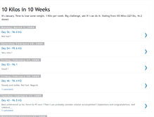 Tablet Screenshot of 10kilos10weeks.blogspot.com