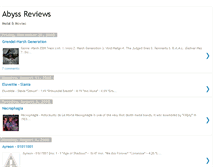 Tablet Screenshot of abyssreviews.blogspot.com