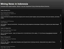 Tablet Screenshot of coalnewsfromindonesia.blogspot.com