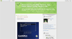 Desktop Screenshot of discoslinuxperu.blogspot.com