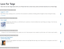 Tablet Screenshot of lovefortaige.blogspot.com