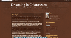 Desktop Screenshot of chiaroscurodreaming.blogspot.com
