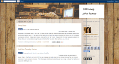 Desktop Screenshot of followingjohnkeane.blogspot.com