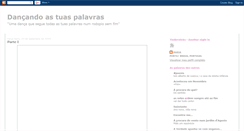 Desktop Screenshot of dancando-as-tuas-palavras.blogspot.com
