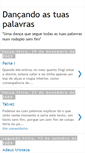 Mobile Screenshot of dancando-as-tuas-palavras.blogspot.com