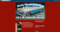 Desktop Screenshot of davisclassicdetailing.blogspot.com