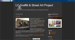 Desktop Screenshot of lcgraffitiproject.blogspot.com