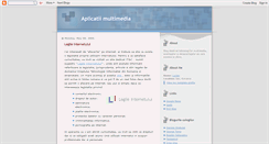 Desktop Screenshot of aplicatii-multimedia.blogspot.com