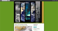 Desktop Screenshot of contaminacion-china.blogspot.com