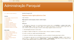 Desktop Screenshot of administracaoparoquial.blogspot.com