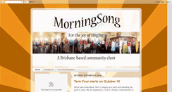 Desktop Screenshot of morningsongchoir.blogspot.com