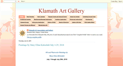 Desktop Screenshot of klamathartgallery.blogspot.com