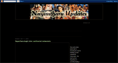 Desktop Screenshot of nayantharaupdates.blogspot.com