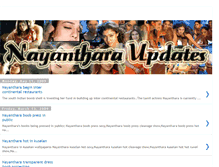 Tablet Screenshot of nayantharaupdates.blogspot.com