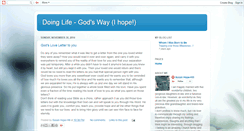 Desktop Screenshot of godsway4doinglife.blogspot.com