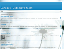 Tablet Screenshot of godsway4doinglife.blogspot.com