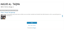 Tablet Screenshot of masjidtaqwachicago.blogspot.com