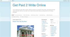 Desktop Screenshot of paid2writeonline.blogspot.com