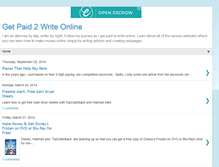 Tablet Screenshot of paid2writeonline.blogspot.com