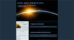 Desktop Screenshot of naosouperfeito.blogspot.com