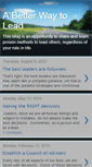 Mobile Screenshot of abetterwaytolead.blogspot.com