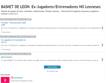 Tablet Screenshot of basketdeleon-exjugadores.blogspot.com