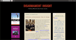 Desktop Screenshot of disarmamentinsight.blogspot.com