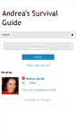 Mobile Screenshot of andrea-survival-guide.blogspot.com