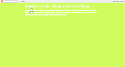 Desktop Screenshot of mastercookblog.blogspot.com