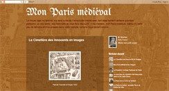 Desktop Screenshot of monparismedieval.blogspot.com