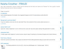 Tablet Screenshot of keishacrowther-fraud.blogspot.com