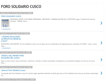 Tablet Screenshot of forosolidariocusco.blogspot.com