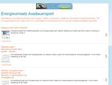 Tablet Screenshot of energieumsatzausdauersportlaufen.blogspot.com