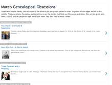 Tablet Screenshot of genealogicalobsessions.blogspot.com