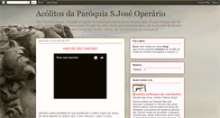 Desktop Screenshot of acolitosdaparoquiasaojoseoperario.blogspot.com