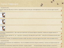 Tablet Screenshot of espacoempregos.blogspot.com