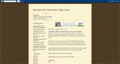 Desktop Screenshot of motorcycle-insurance-tips.blogspot.com