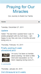 Mobile Screenshot of prayingforourmiracles.blogspot.com