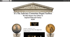 Desktop Screenshot of itsthejudiciarycommitteestupid.blogspot.com