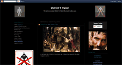 Desktop Screenshot of district-9-movie-trailer.blogspot.com